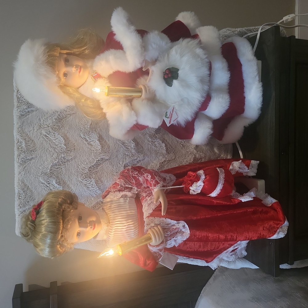 Christmas dolls, set of 2, Telco motion/animated